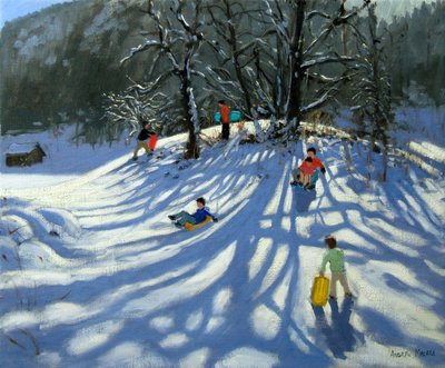 Amusement dans la neige, Morzine, France - Andrew Macara